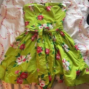 Green Floral Dress